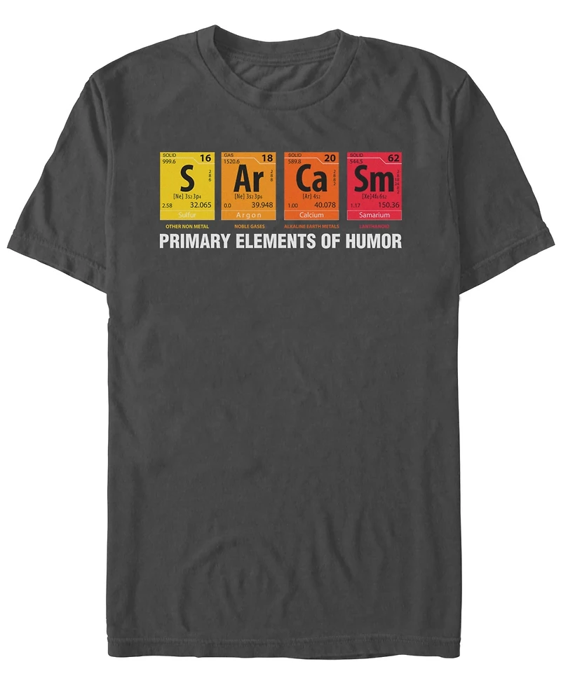 Fifth Sun Men's Elements of Humor Short Sleeve Crew T-shirt