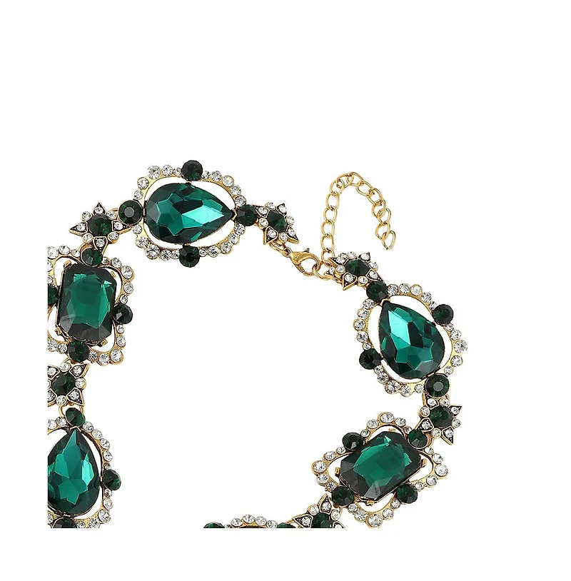 Sohi Gold-Plated Stone Statement Necklace