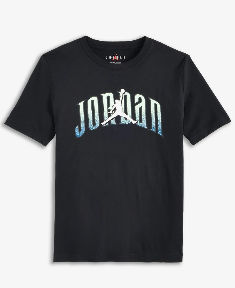 Jordan Big Boys Global Arch Logo Graphic T-Shirt