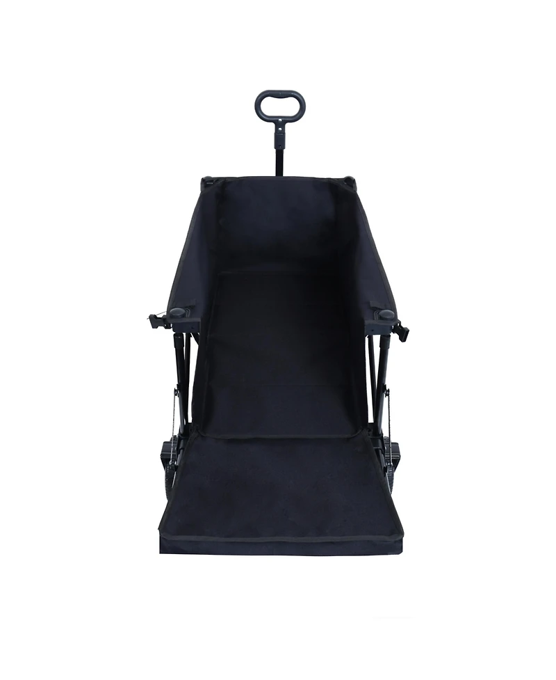 Foldable Wagon with Tailgate, Cover, 400LBS