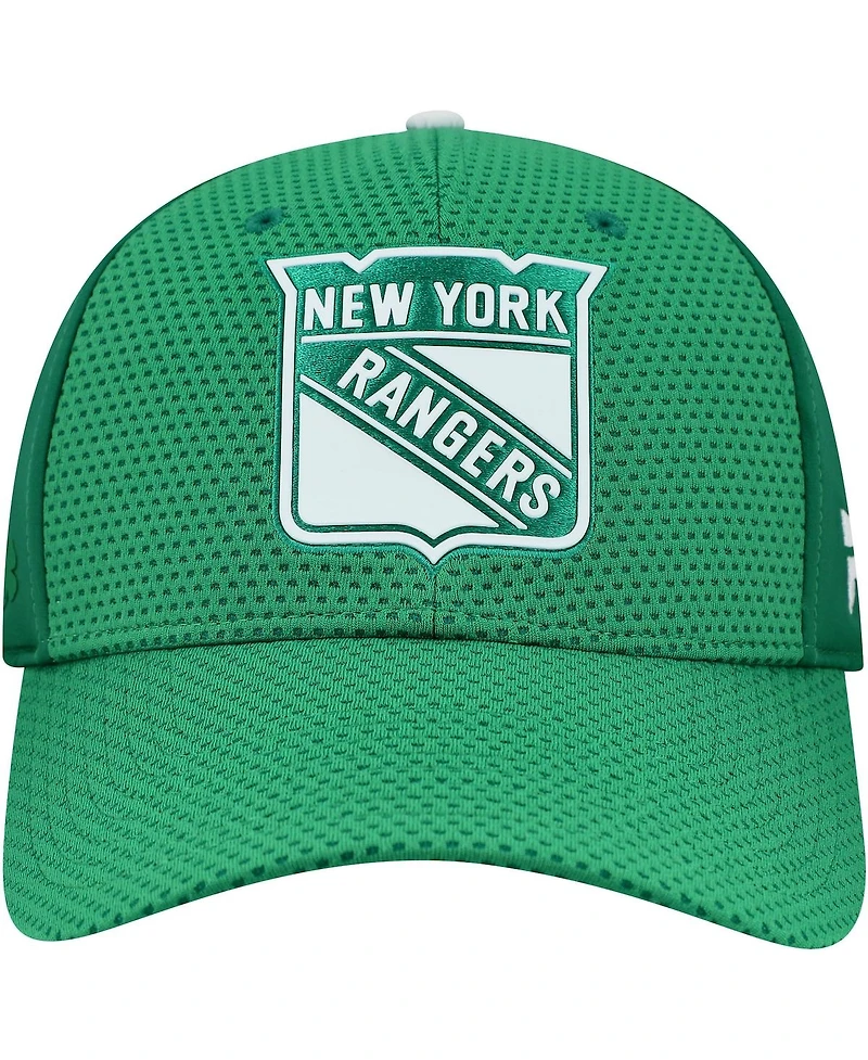 Fanatics Men's Kelly Green New York Rangers Authentic Pro St. Patrick's Day Flex Hat