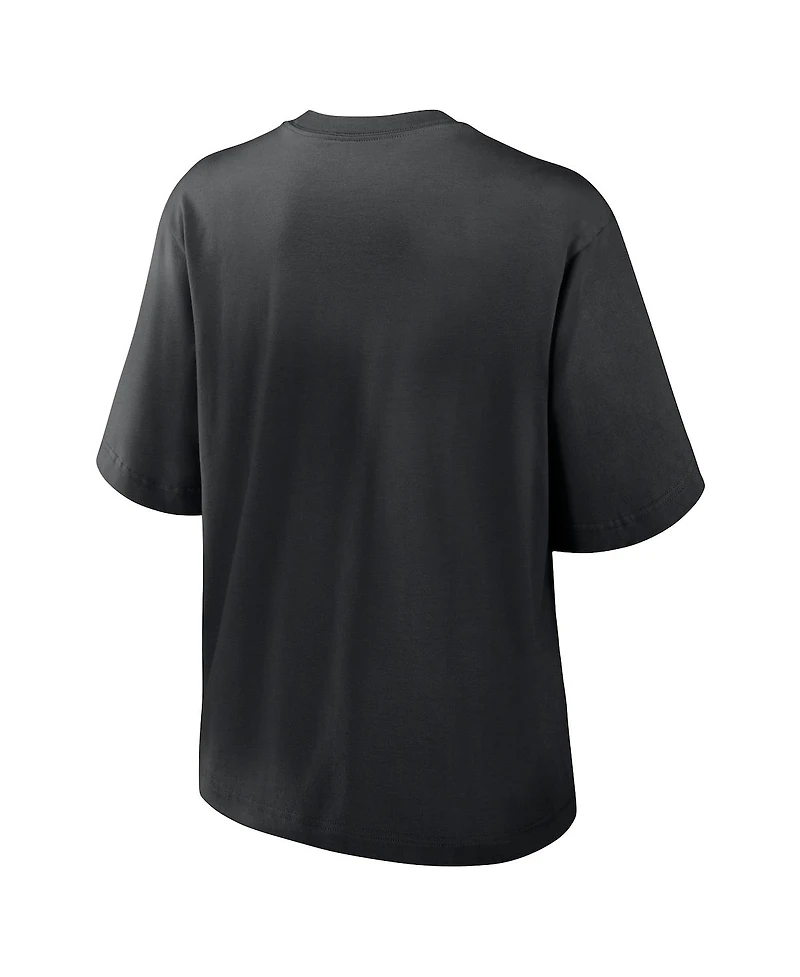 Nike Women's Black Chicago White Sox Knockout Boxy T-Shirt