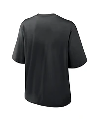 Nike Women's Black Chicago White Sox Knockout Boxy T-Shirt