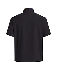 Adidas Men's Black Washington Huskies 2024 Coaches Sideline Half-Zip Short Sleeve Jacket