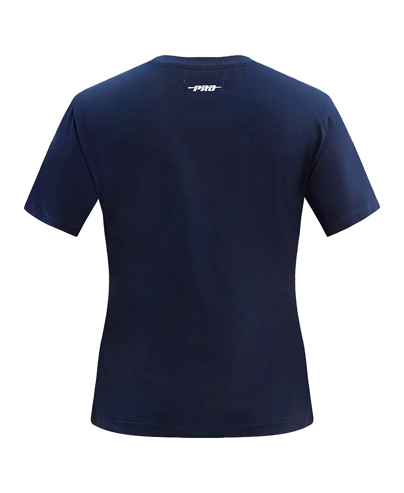 Pro Standard Women's Navy Houston Astros Rhinestone Slim Fit T-Shirt