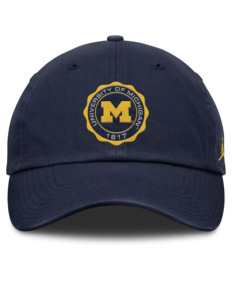 Jordan Men's Navy Michigan Wolverines Club Adjustable Hat