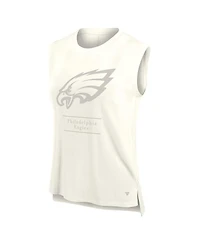 Fanatics Women's Cream Philadelphia Eagles Studio Embrace Tank Top