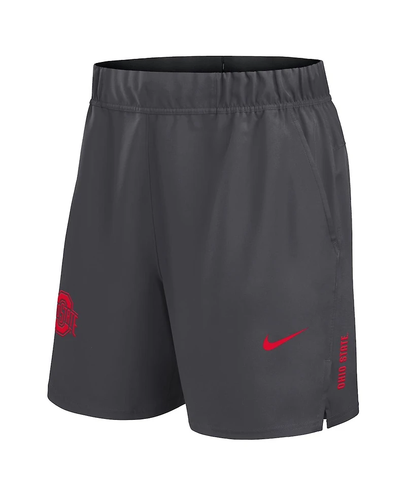 Nike Men's Charcoal Ohio State Buckeyes Primetime Woven Victory Performance Shorts
