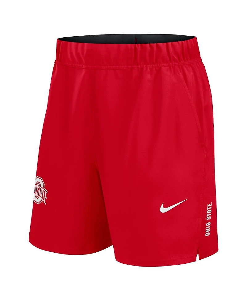 Nike Men's Scarlet Ohio State Buckeyes Primetime Woven Victory Performance Shorts