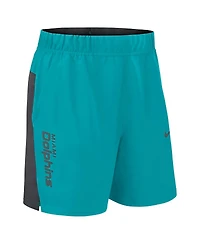 Nike Men's Aqua Miami Dolphins Woven Victory Performance Shorts