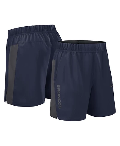 Nike Men's Navy Denver Broncos Woven Victory Performance Shorts