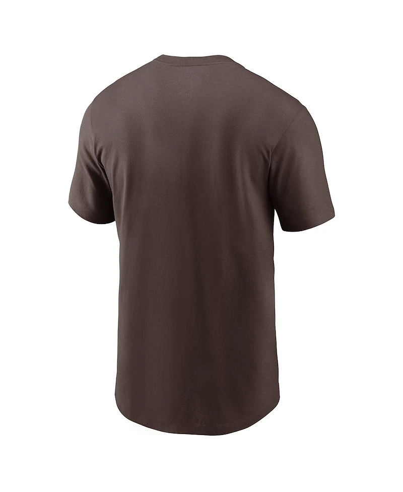 Nike Men's Fernando Tatis Jr. Brown San Diego Padres 2024 Mlb World Tour Seoul Series Player Name Number Event Stack T-Shirt