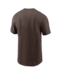 Nike Men's Fernando Tatis Jr. Brown San Diego Padres 2024 Mlb World Tour Seoul Series Player Name Number Event Stack T-Shirt