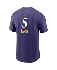 Nike Men's Dearica Hamby Purple Los Angeles Sparks Explorer Edition Name Number T-Shirt