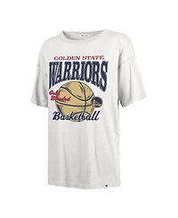 '47 Brand Women's White Golden State Warriors City Edition Down Court Sadie T-Shirt