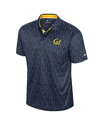 Colosseum Men's Navy Cal Bears Sublimated Golf Polo Shirt