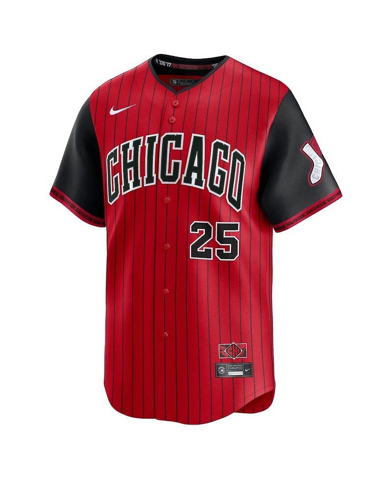 Nike Men's Andrew Vaughn Red/Black Chicago White Sox 2025 City Connect Limited Player Jersey