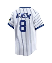 Nike Men's Andre Dawson White Chicago Cubs Throwback Cooperstown Collection Limited Jersey