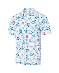 Reyn Spooner Men's White Atlanta Braves Cooperstown Collection Performance Polo Shirt