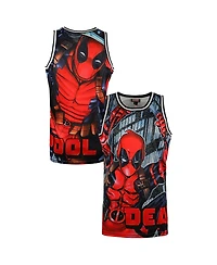 Lids Men's Black Deadpool Comic Big Print Mesh Jersey