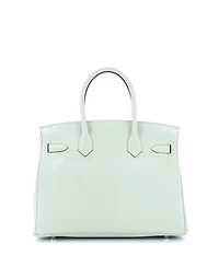 Pre-Owned Hermes Birkin 30 Handbag Grey Togo with Palladium Hardware