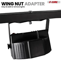 5 Core Dj Light Stand 2Pcs Adjustable Heavy Duty Stage Lights Stands w Light T Bar