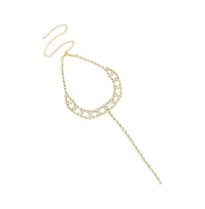 Sohi Silver-Plated Crystal Necklace