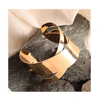 Sohi Gold-Plated Handcuff Bracelet