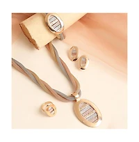 Sohi Gold-Plated Stones Jewellery Set