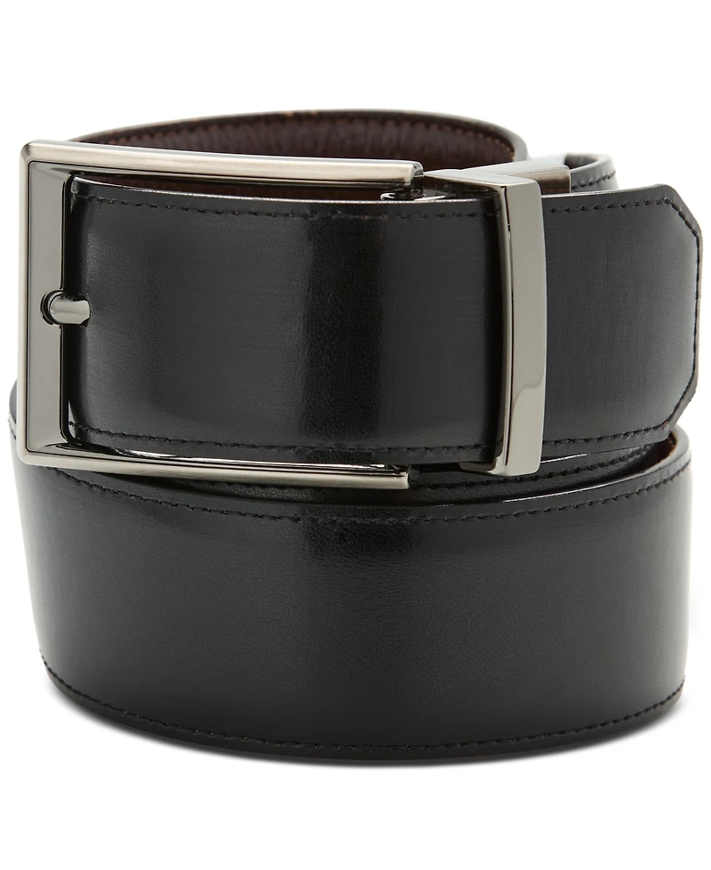Perry Ellis Portfolio Men's Double-Stitch Belt