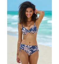Lascana Women's Mix Print Underwire Bikini Swimsuit Top Bra Sizing