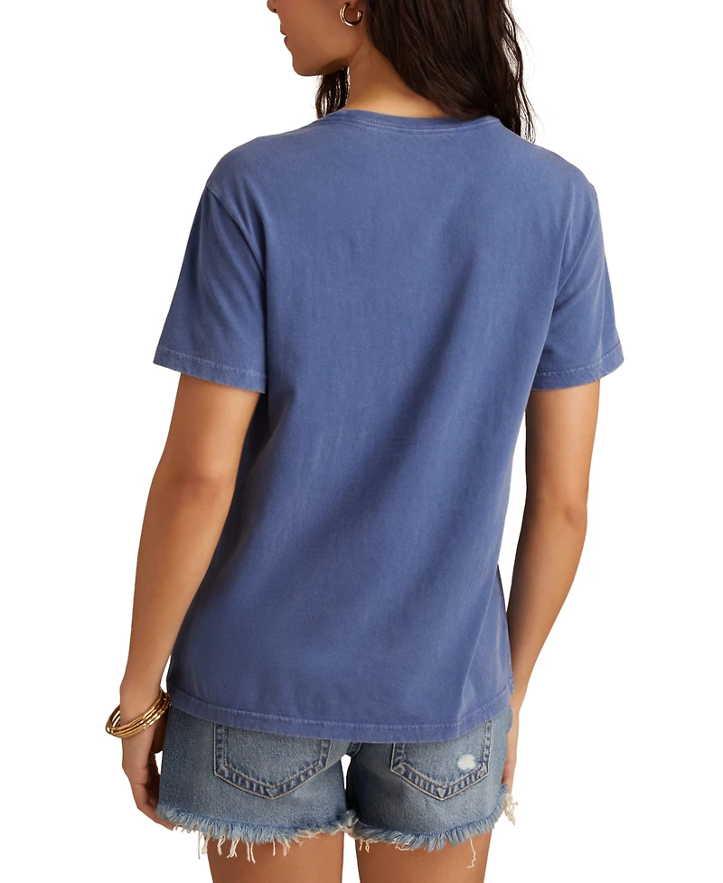 Lucky Brand Women's Grateful Dead Rose Boyfriend Crewneck T-Shirt