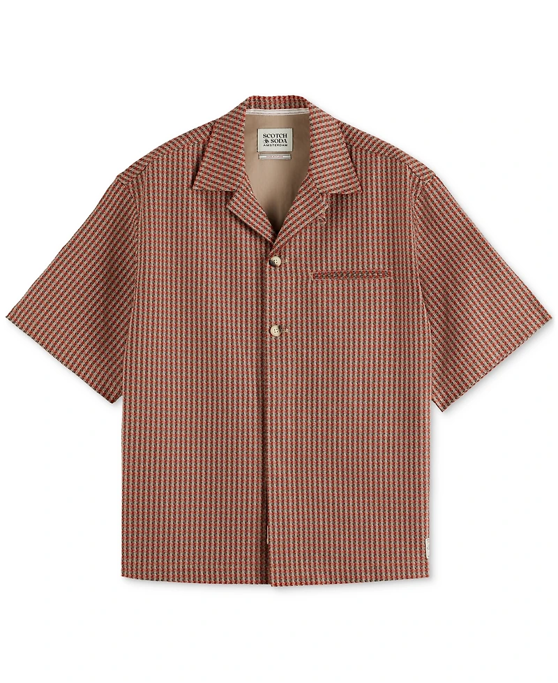 Scotch & Soda Men's Micro-Geo Pocket Shirt