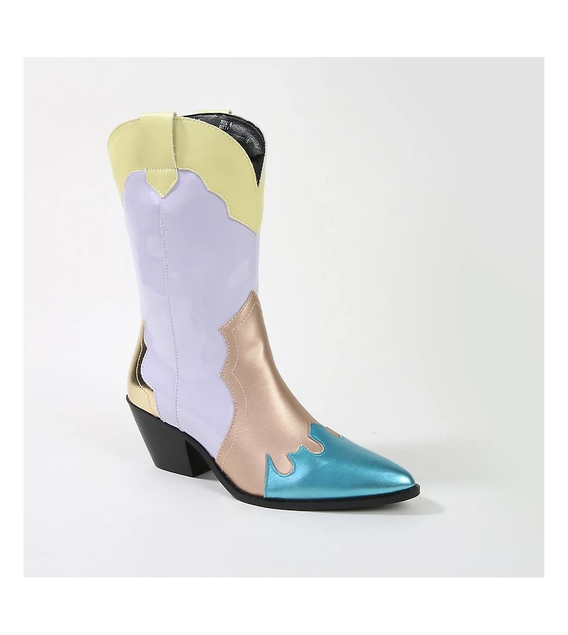 Kitty Western Mid-Calf Boots