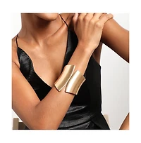 Sohi Gold-Plated Statement Cuff Bracelet
