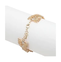 Sohi Gold-Plated Contemporary Mesh Bracelet