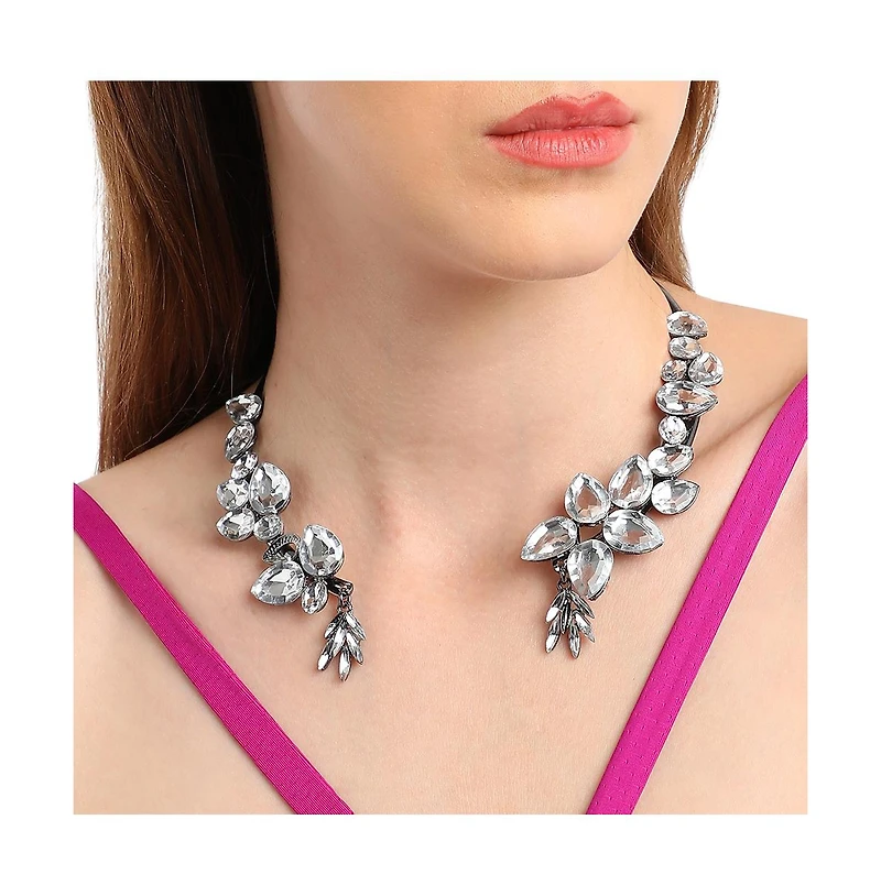 Sohi Rhinestone Collar Necklace