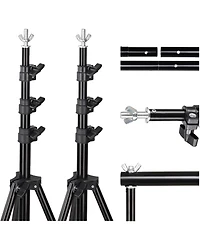 8.5x10Ft Photography Background Backdrop Stand Kit Adjustable Crossbar 6 Packs