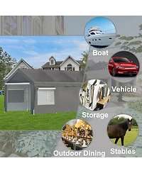 Carport Canopy 10x20 Ft - Heavy Duty Boat Car Garage