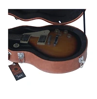 Aw Les Paul Electric Guitar Hard Case for Gibson Les Paul Guitars Lp Style Guitar Hard-Shell Bulge Surface Lockable Brown