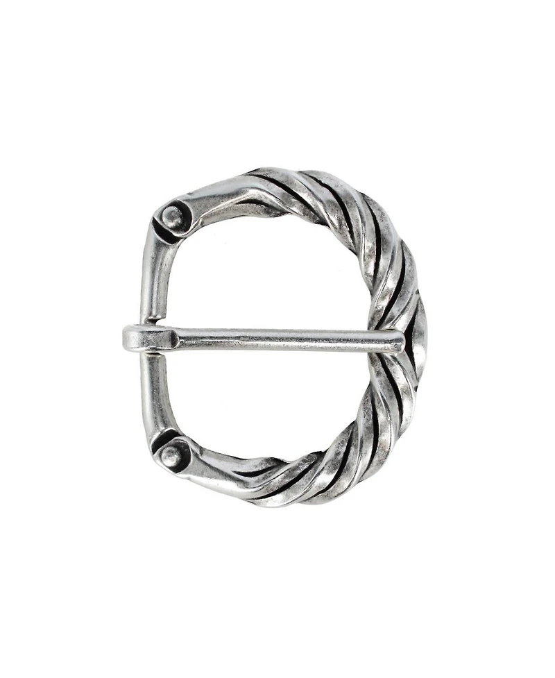 Trafalgar Men's 40mm Italian Solid Brass Twisted Patterned Harness Belt Buckle