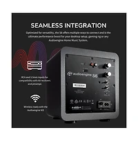 S6 210W Wireless Compact Powered Mini Subwoofer For Desktops, Apartments, Offices and Gaming Setups