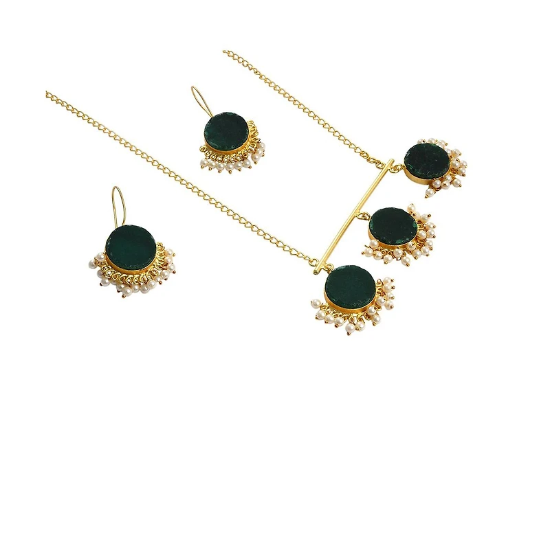 Sohi Abstract-Stone Jewellery Set