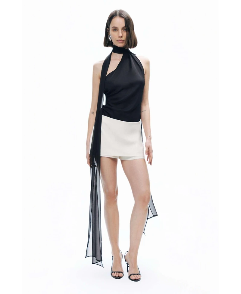 Nocturne Women's Low Waist Mini Skort
