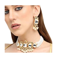 Sohi Mirror-Stone Jewellery Set