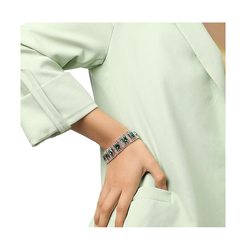 Sohi Gold-Plated Stones Bracelet