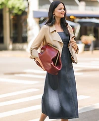 Patricia Nash Serafina Extra Large Leather Kisslock Bag