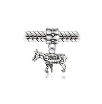 Bling Jewelry Usa Patriotic Democrat Donkey Dangle Charm Bead Sterling Silver Fits European Bracelet