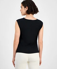 I.n.c. International Concepts Petite Sleeveless Cowlneck Top, Exclusively at Macy's