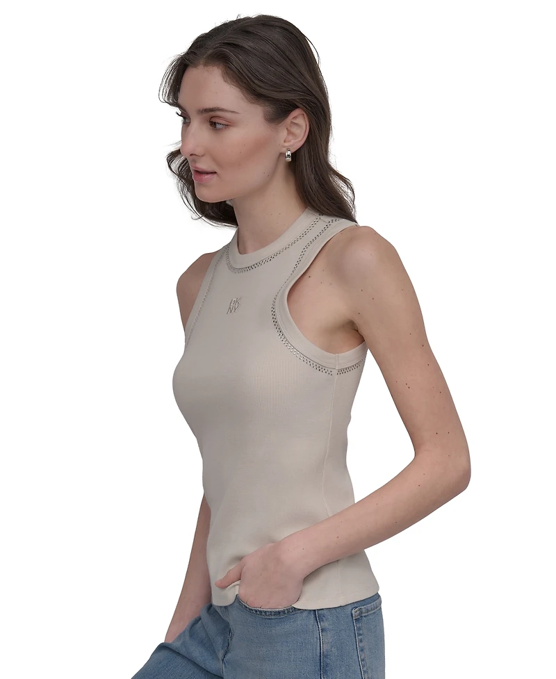 Dkny Jeans Women's Studded Crewneck Tank